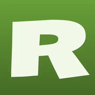 Роза, сеть цветочных магазинов, лого-визитка
